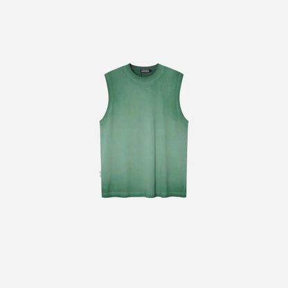 Distressed Sleeveless Gradient Dyed Tank Top Hominus Denim