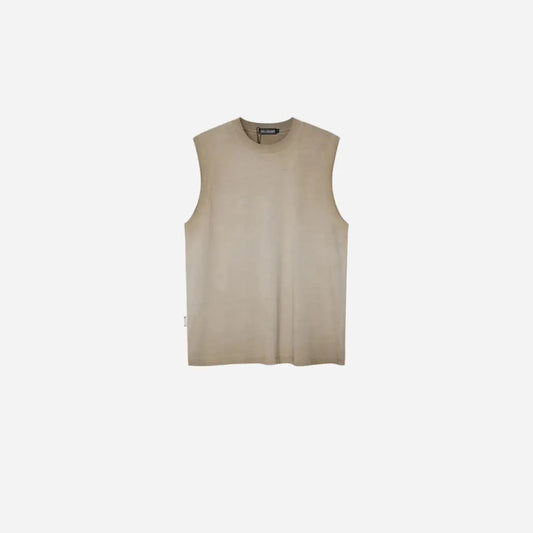 Distressed Sleeveless Gradient Dyed Tank Top Hominus Denim