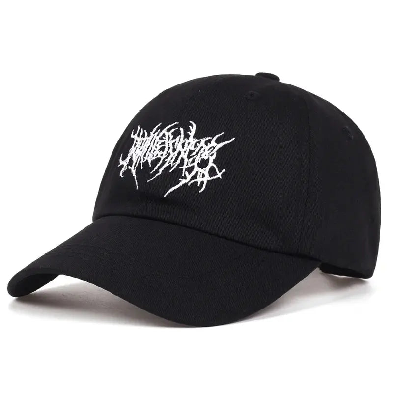 Embroidered Grunge Gothic Cap