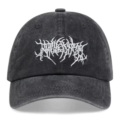Embroidered Grunge Gothic Cap