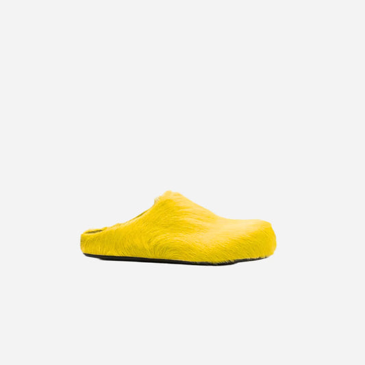 Faux Fur Mules Slippers Slides Hominus Denim