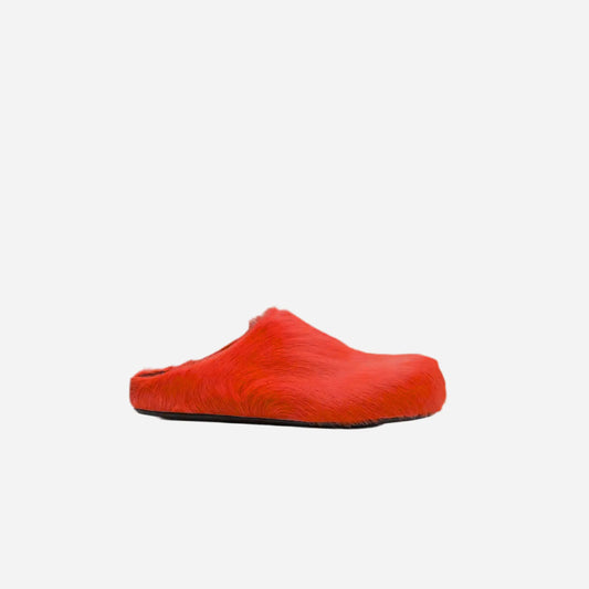 Faux Fur Mules Slippers Slides Hominus Denim