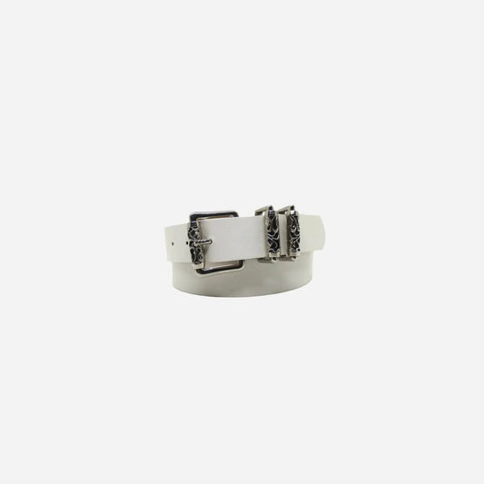 French Gothic Design Buckle Leather Belt Hominus Denim