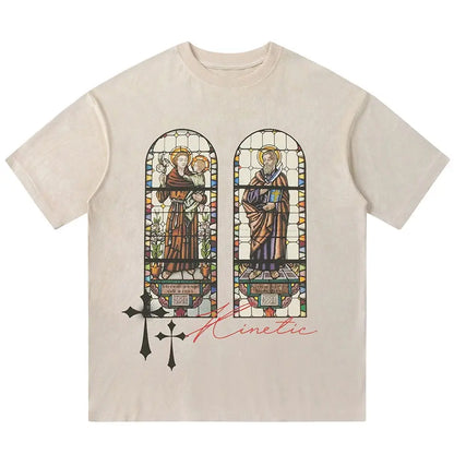 Graphic Printed Stained Glass Tee