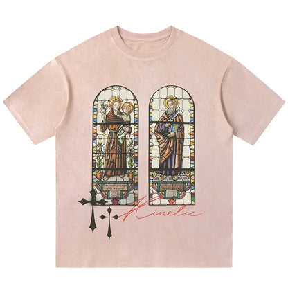 Graphic Printed Stained Glass Tee
