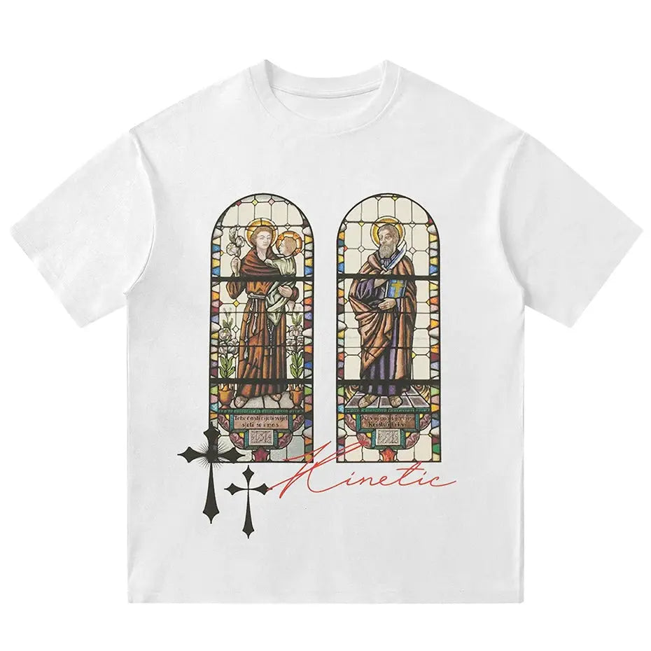 Graphic Printed Stained Glass Tee