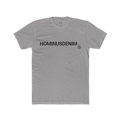 Gray HominusDenim Grunge Logo Tee Printify