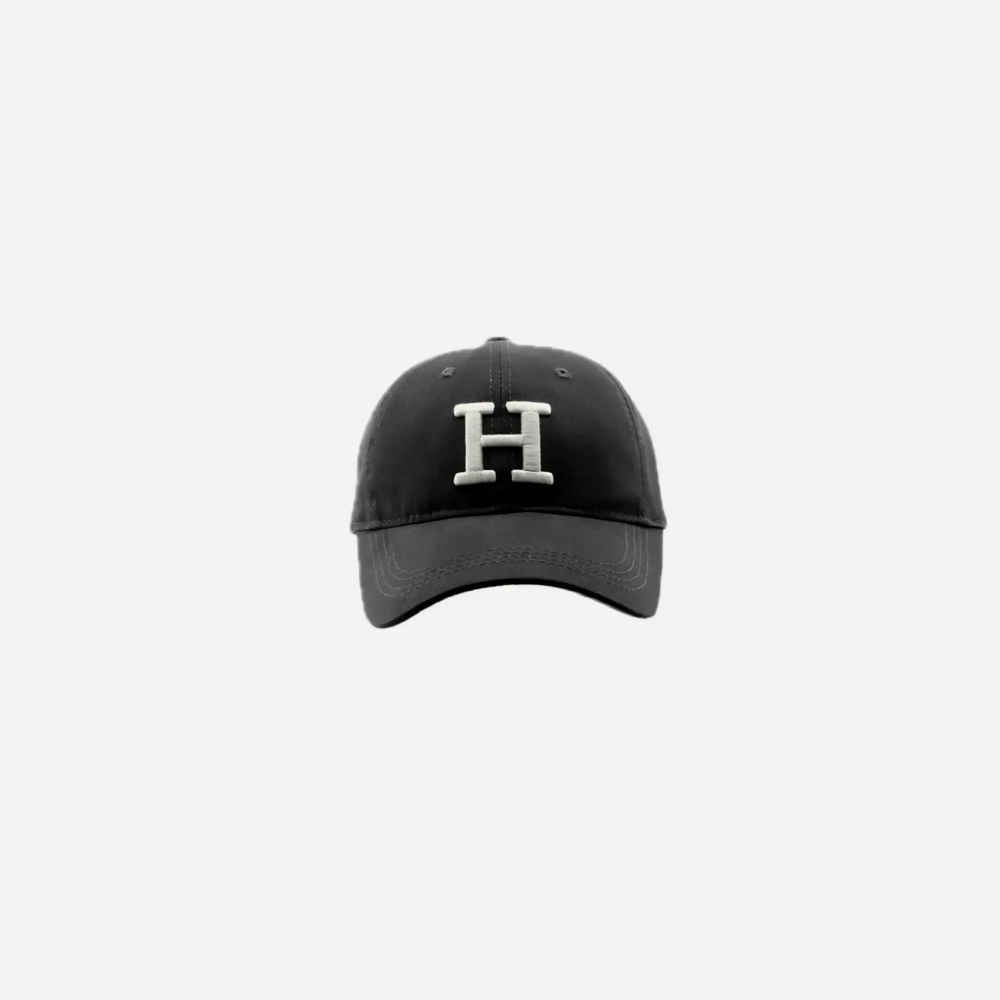 H Letter Embroidered Baseball Cap Hominus Denim