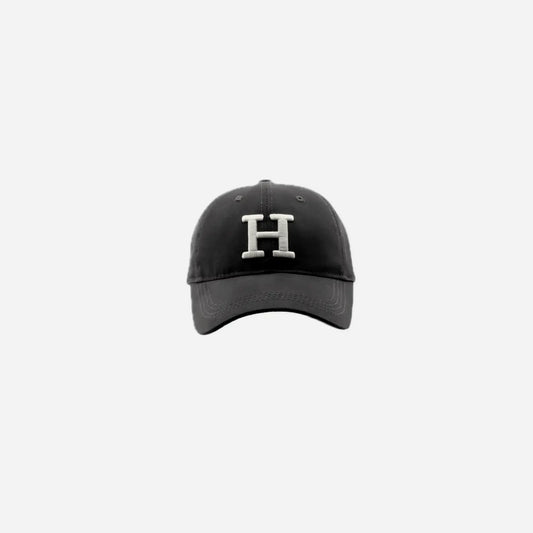 H Letter Embroidered Baseball Cap Hominus Denim