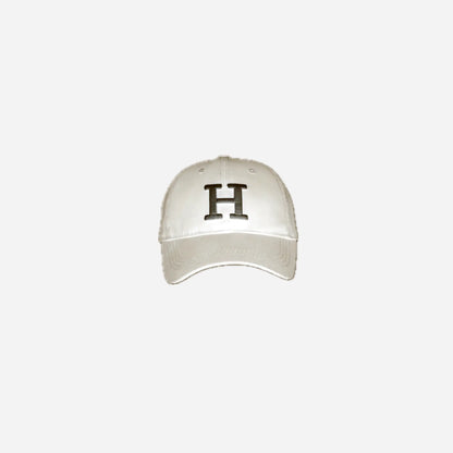H Letter Embroidered Baseball Cap Hominus Denim