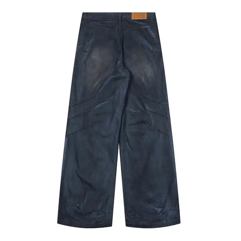 Hi Street Baggy Vintage Jeans Pants Washed Harakuju Streetwear Denim Trousers For Male Oversized Hominus Denim
