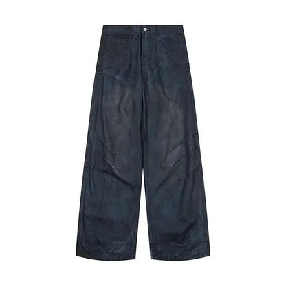 Hi Street Baggy Vintage Jeans Pants Washed Harakuju Streetwear Denim Trousers For Male Oversized Hominus Denim