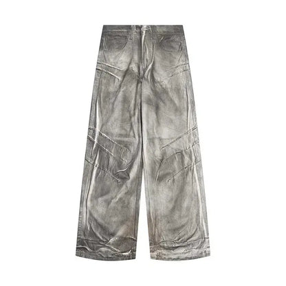 Hi Street Baggy Vintage Jeans Pants Washed Harakuju Streetwear Denim Trousers For Male Oversized Hominus Denim