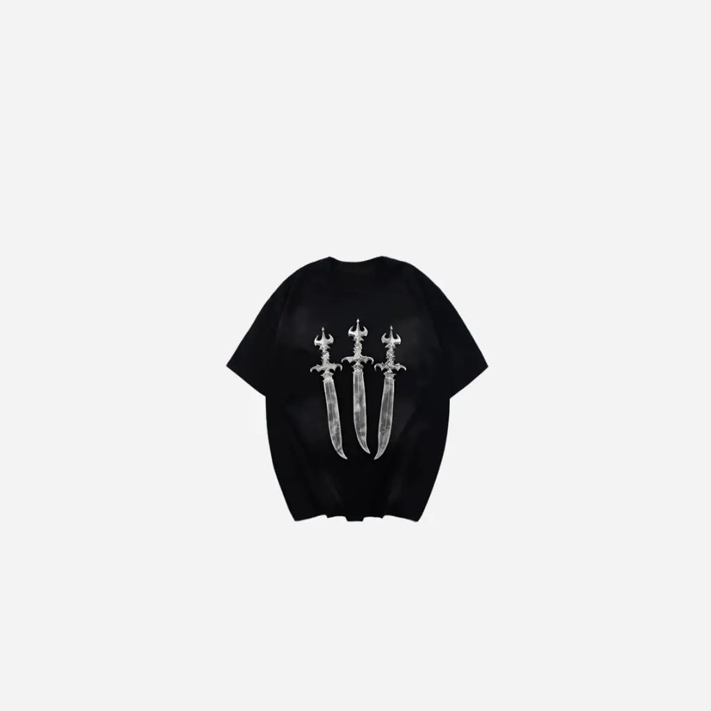 Holy Sword Printed Washed Tee Hominus Denim