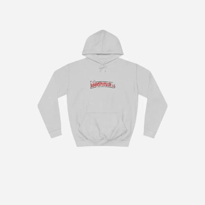 Hominus Denim BW Destroyed Logo Hoodie Printify