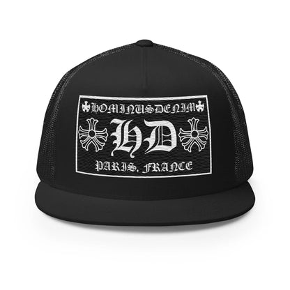 Hominus Denim HD Paris Black Trucker Hat Hominus Denim