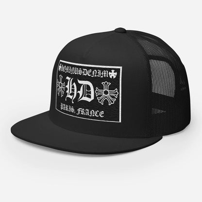 Hominus Denim HD Paris Black Trucker Hat Hominus Denim