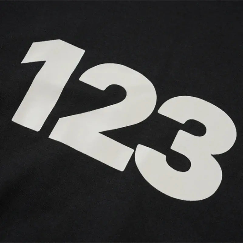 Long Sleeve Printed Logo Number Tee