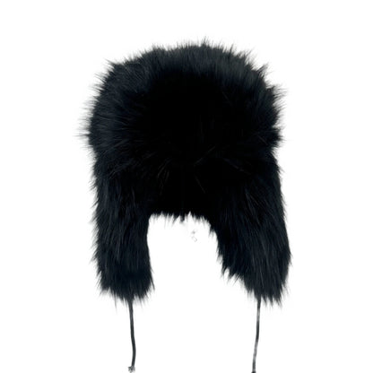 Luxury Faux Fur Pilot Hat with Ear Flaps - Warm, Windproof Winter Cap for Men & Women Hominus Denim