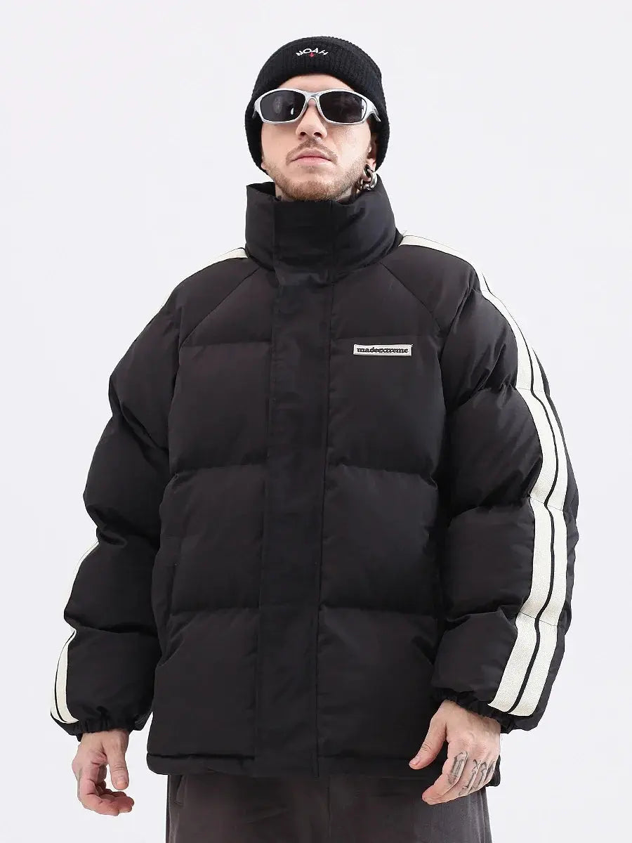 MADE EXTREME Side Stripe Puffer Jacket 5 Colours Parkas Hominus Denim