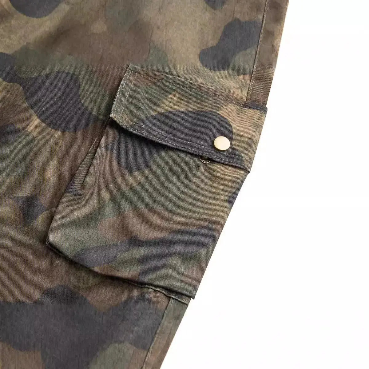 MADE EXTREME Vintage Maple Leaf Multi-Pocket Overalls Street Loose Camouflage Pants Hominus Denim