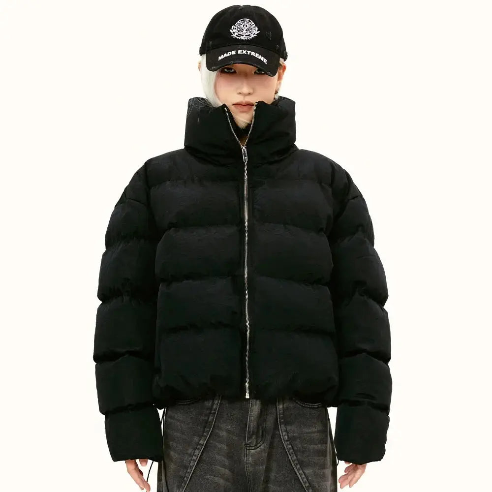 Made Extreme Puffer Jacket Streetwear Stand Collar Warm Winter Men Parkas Hip Hop Oversized Men Parka Jacket Korean Warm Outwear Hominus Denim