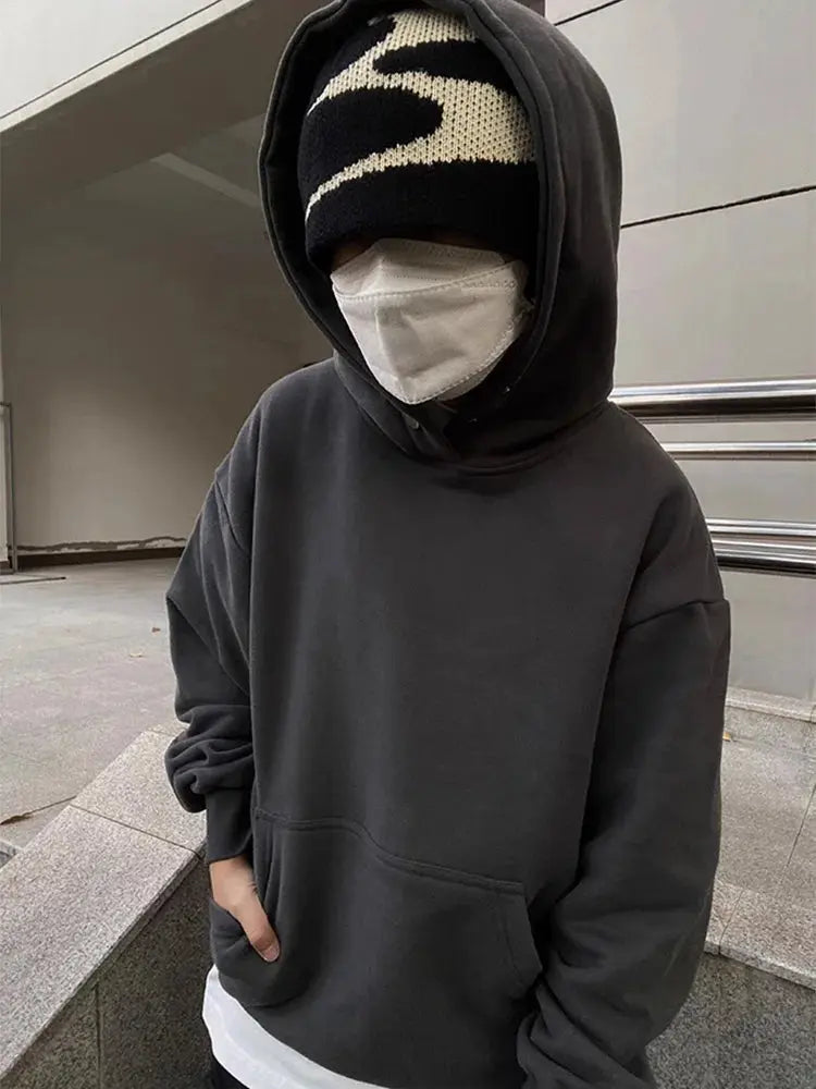 Men Beanies Knit Y2k Hip Hop Graphic Caps Streetwear Winter Gothic Vintage Korean Fashion Pullover Accessories Unisex Women Hats Hominus Denim
