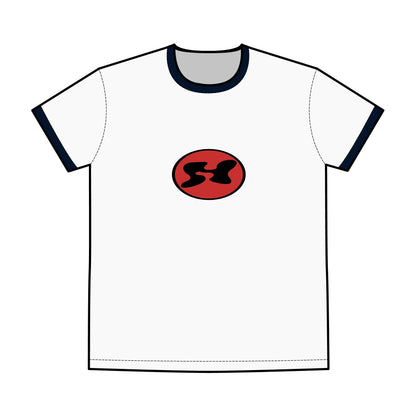 Men's Ringer Tee with Bold Logo - Classic Casual Wear Printify