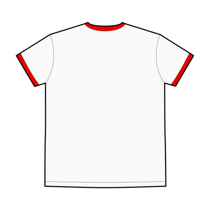 Men's Ringer Tee with Bold Logo - Classic Casual Wear Printify