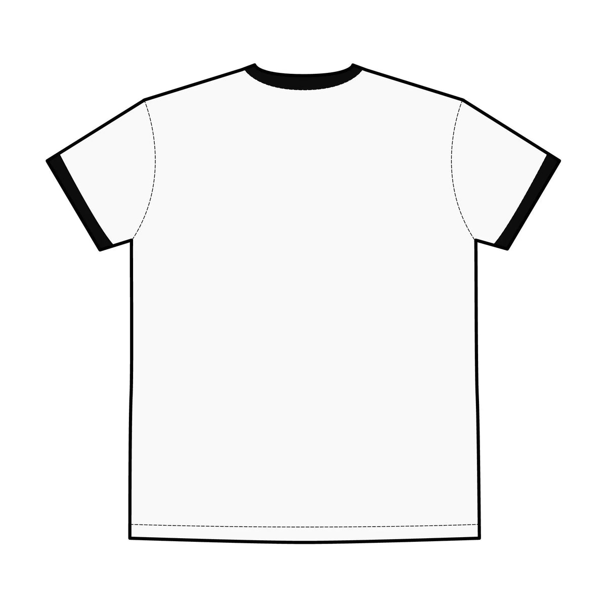 Men's Ringer Tee with Bold Logo - Classic Casual Wear Printify