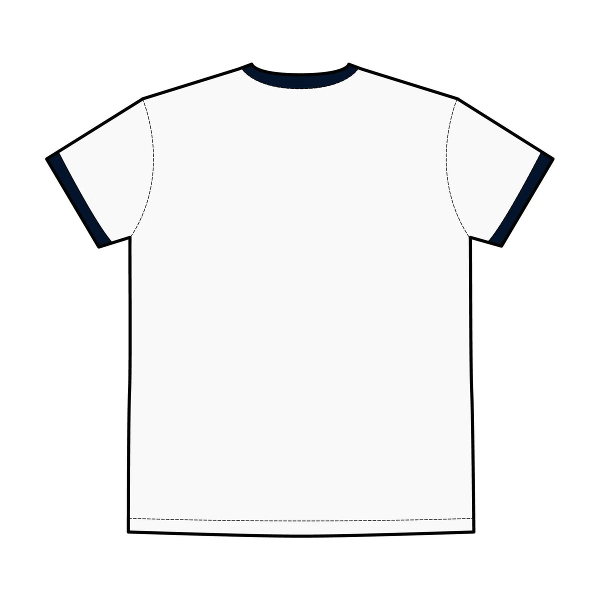 Men's Ringer Tee with Bold Logo - Classic Casual Wear Printify