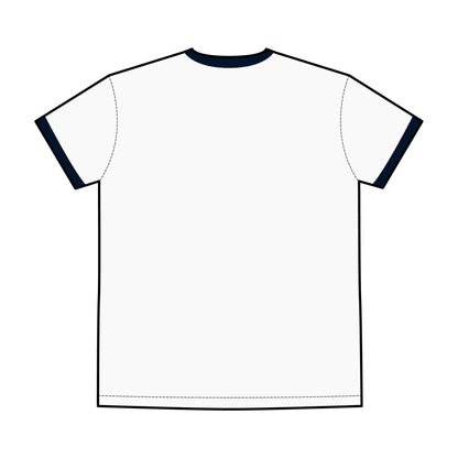 Men's Ringer Tee with Bold Logo - Classic Casual Wear Printify
