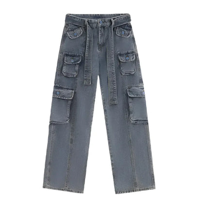 Multi Pocket Washed Jeans Hominus Denim