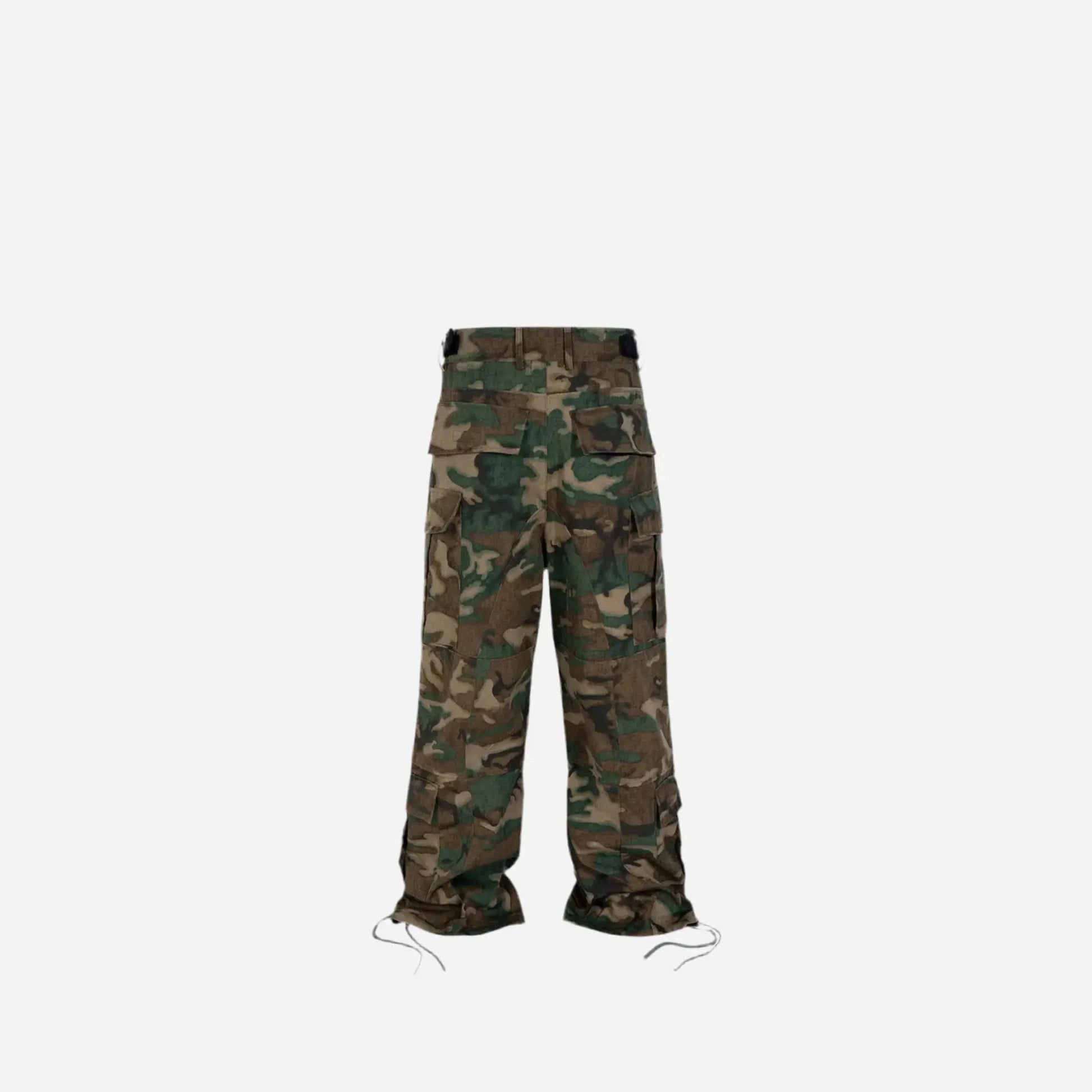 Multi-pockets Camouflage Baggy Cargo Pants Hominus Denim