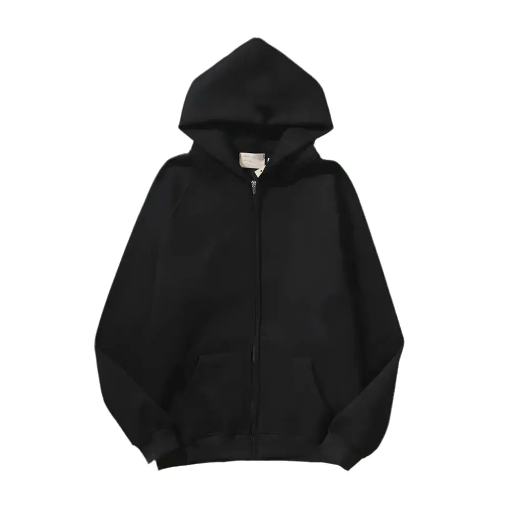 Oversized Casual Essential Zipper Hoodie Hominus Denim