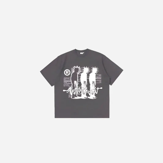 Oversized Graphic Printed Shadow Y2k Tee Hominus Denim