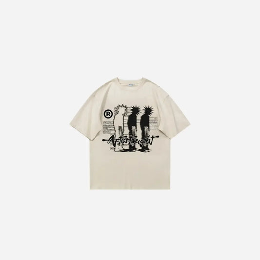 Oversized Graphic Printed Shadow Y2k Tee Hominus Denim