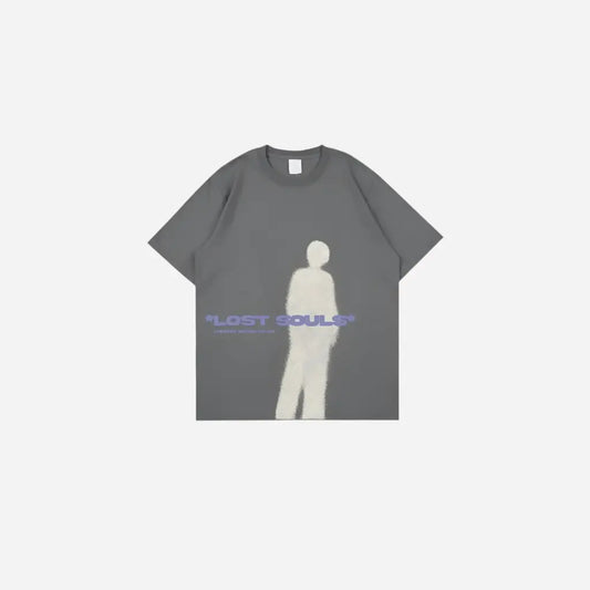 Oversized Lost Souls Printed Tee Hominus Denim
