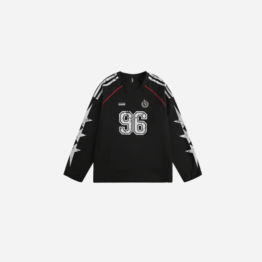 Oversized Y2K Vintage Stars Jersey Sweatshirt Hominus Denim