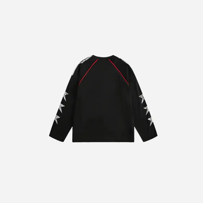 Oversized Y2K Vintage Stars Jersey Sweatshirt Hominus Denim