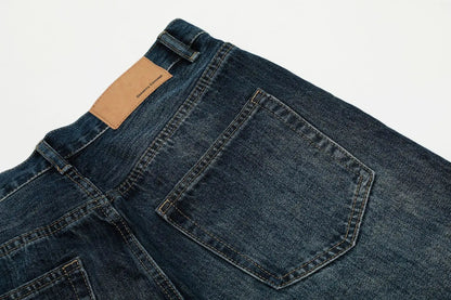PFNW American Vintage Baggy Jeans Moustache Effect Design Straight Denim Trousers Men's Silhouette Wide Leg Pants Tide 12C2239 Hominus Denim