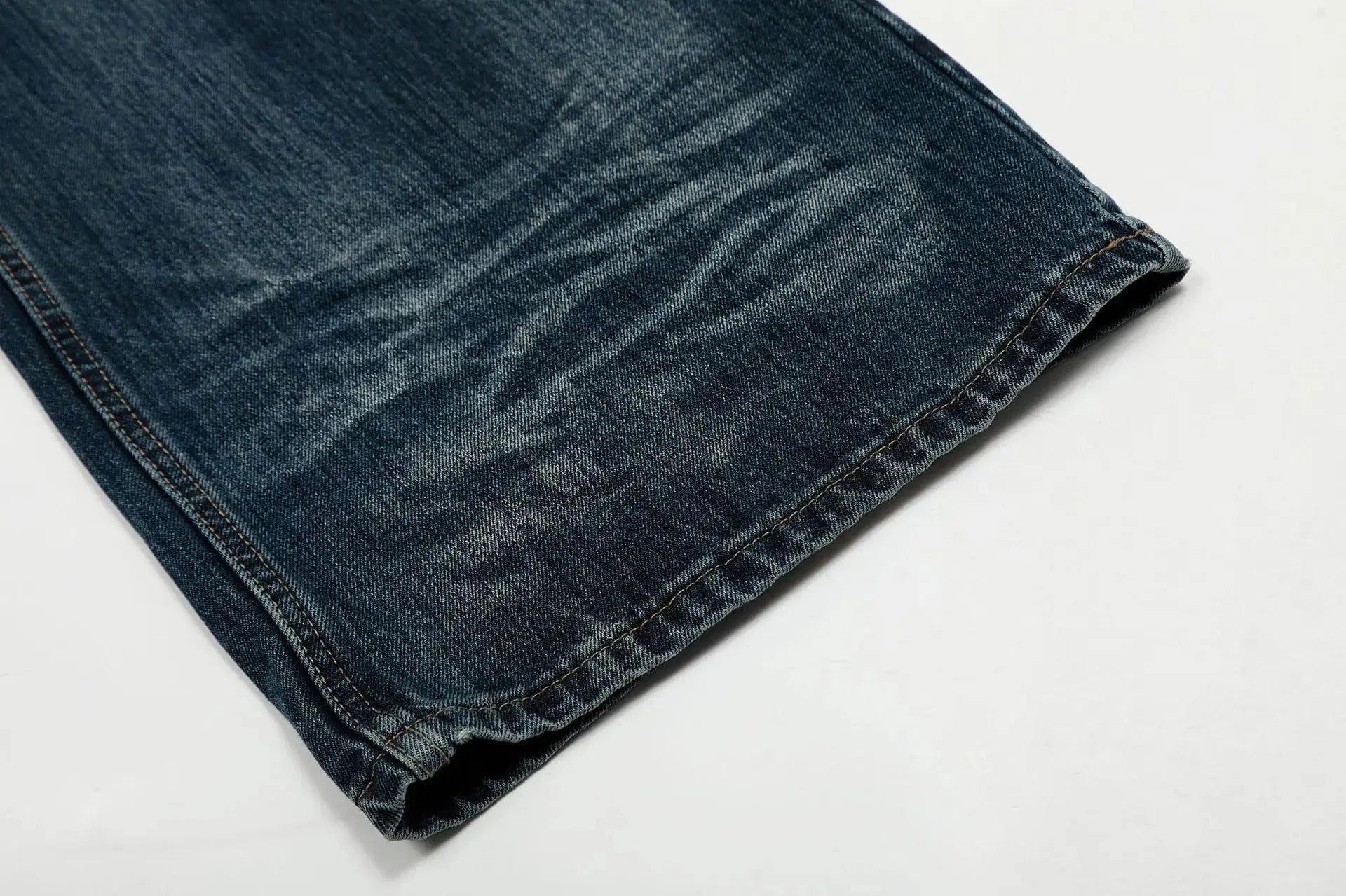 PFNW American Vintage Baggy Jeans Moustache Effect Design Straight Denim Trousers Men's Silhouette Wide Leg Pants Tide 12C2239 Hominus Denim