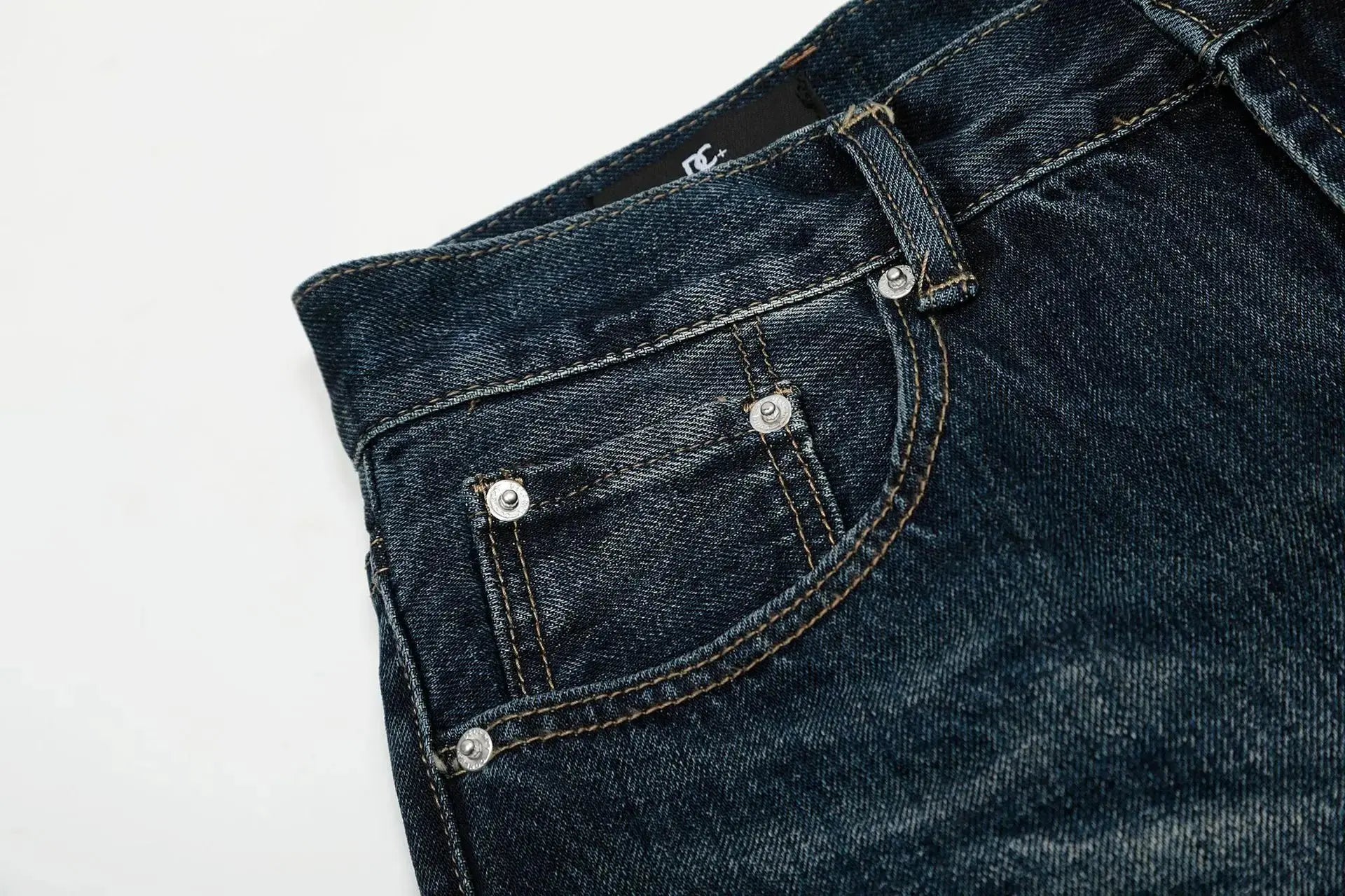 PFNW American Vintage Baggy Jeans Moustache Effect Design Straight Denim Trousers Men's Silhouette Wide Leg Pants Tide 12C2239 Hominus Denim