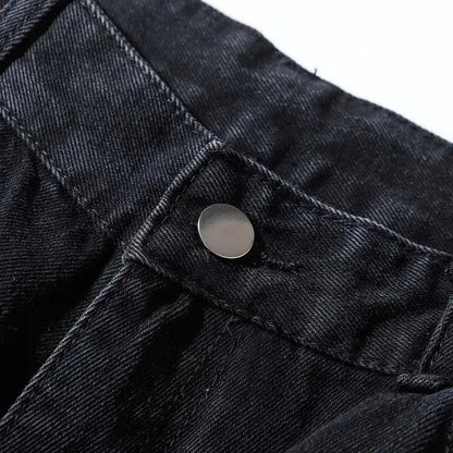 PFNW American Vintage Washed Distressed Men's Multi-pocket Workwear Baggy Jeans Niche Loose Straight Wide-leg Pants Tide 28W5702 Hominus Denim
