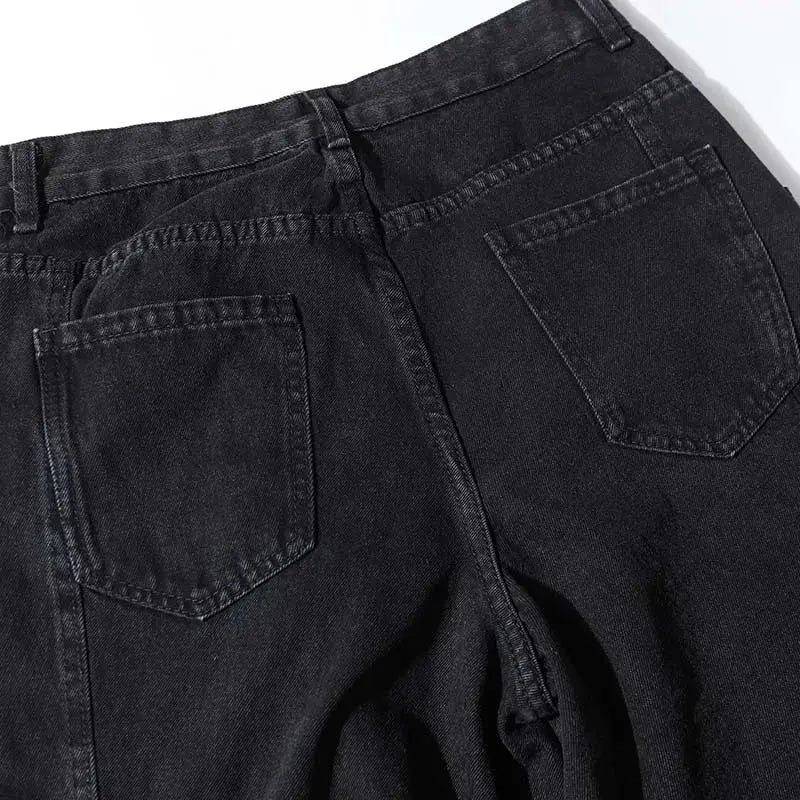 PFNW American Vintage Washed Distressed Men's Multi-pocket Workwear Baggy Jeans Niche Loose Straight Wide-leg Pants Tide 28W5702 Hominus Denim