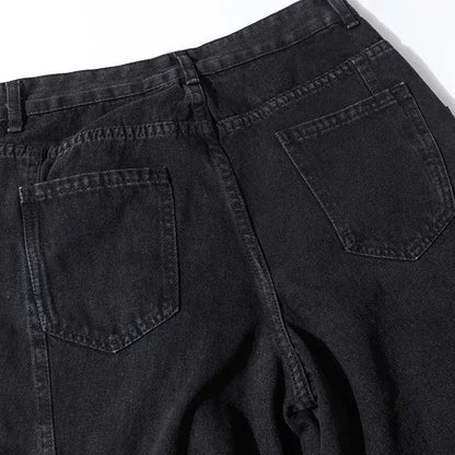 PFNW American Vintage Washed Distressed Men's Multi-pocket Workwear Baggy Jeans Niche Loose Straight Wide-leg Pants Tide 28W5702 Hominus Denim