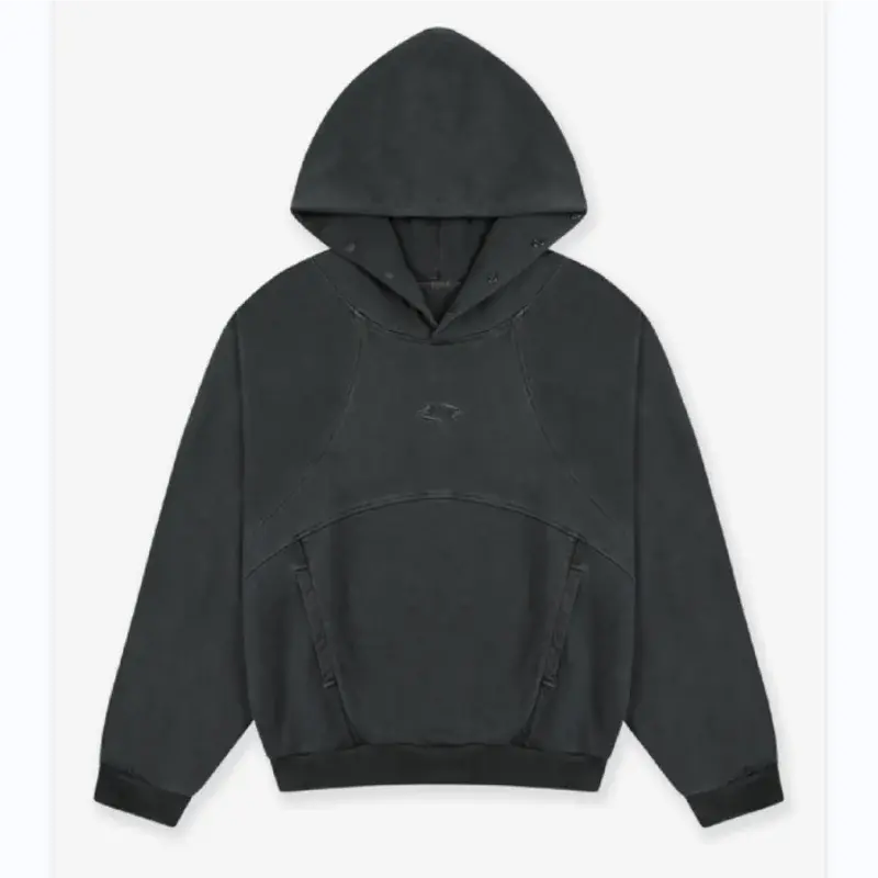 Patchwork Logo Washed Hoodie