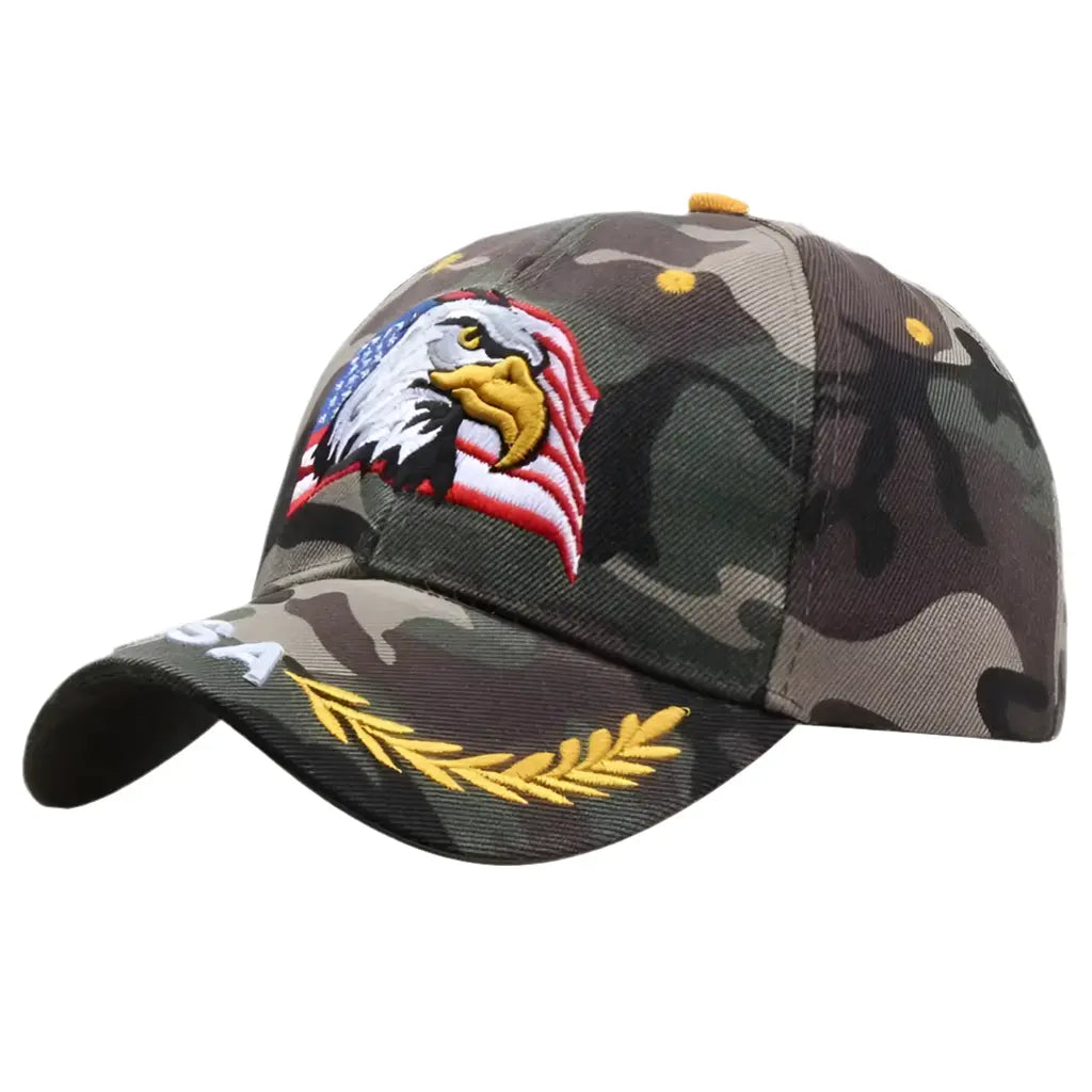 Patriotic American Eagle  Snapback Cap Hominus Denim