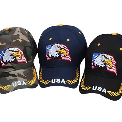 Patriotic American Eagle  Snapback Cap Hominus Denim