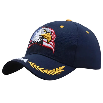 Patriotic American Eagle  Snapback Cap Hominus Denim